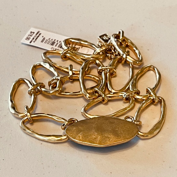 Ralph Lauren Gold Link lapis stone necklace - Picture 5 of 8